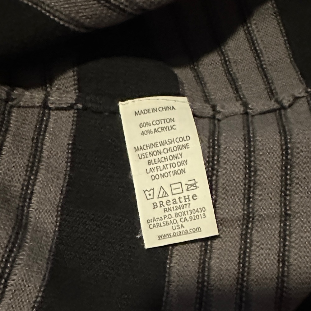 Prana Black Dress with Pink and Gray Stripes - Picture 4 of 4